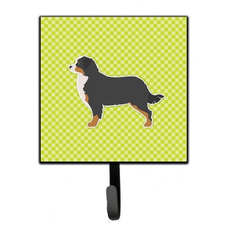 JENSENDISTRIBUTIONSERVICES Bernese Mountain Dog Checkerboard Green Leash or Key Holder MI1705063